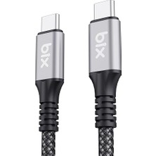 BXCC242 Usb4 Thunderbolt 3/4 Uyumlu Usb-C If 240W 40GBPS 8k 60Hz UHD Şarj, Data ve Görüntü Kablo