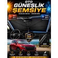 Ufak Tefek Şeyler Volkswagen Polo 1.6 Tdı Scr 80 Trendlınearaca Uygun Araç Ön Cam Güneşliği Katlanabilir Şemsiye Perde Oto Güneşlik