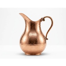 Aura Copper Ördek Model Klasik Bakır Sürahi 1mm Kalın Ayran Su Şerbet Limonata Sürahisi 2 Lt (Gümüş ve Bakır Renk Seçenekli)