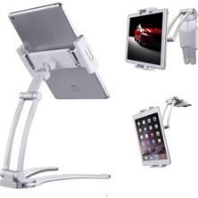 1 Arada Tablet ve Telefon Standı – Masaüstü ve Duvar Montajlı, Ayarlanabilir Çok Fonksiyonlu