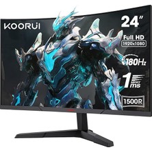 24E6CA 23.6" Monitör, Monitörü, Monitörler ile Yüksek Hızlı Oyun Deneyimi, 180Hz Yenileme Hı