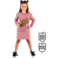 MSHB&G Leopar Cepli Kız Çocuk Elbise