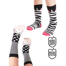 Denokids Zebracorn Kız Çocuk Soket Çorap 2'li Takım