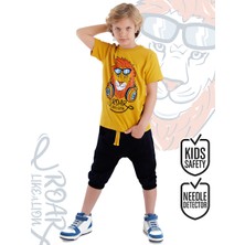 Mshb&G Arslan Erkek Çocuk T-Shirt Kapri Şort Takım