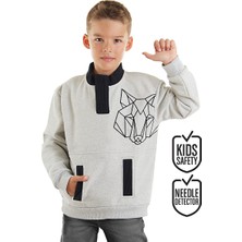MSHB&G Kurt Erkek Çocuk Gri Sweatshirt