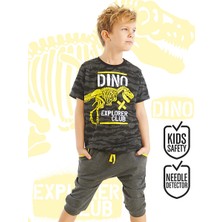 MSHB&G Dino Explorer Erkek Çocuk T-shirt Kapri Şort Takım