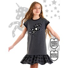 Mshb&G Yıldızlı Unicorn Kız Çocuk Elbise