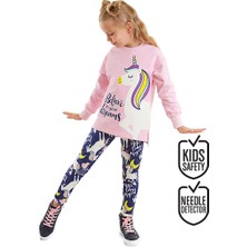 MSHB&G Unicorn Kız Çocuk Sweatshirt Tayt Takım