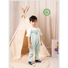 Zuppers Unisex Bebek Salopet Tulum ve Tişört Takım - Mint