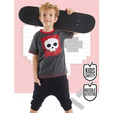 MSHB&G Skull Erkek Çocuk T-Shirt Baggy Kapri Takım