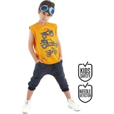 MSHB&G Motocross Erkek Çocuk T-shirt Kapri Şort Takım