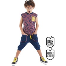 Mshb&G Sea T-shirt Erkek Çocuk T-shirt Kapri Şort Takım