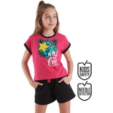 Mshb&G Wild And Free Kız Çocuk T-Shirt Şort Takım