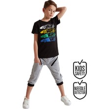 MSHB&G 4 Cars Erkek Çocuk T-shirt Kapri Şort Takım