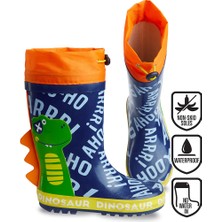 Denokids Renkli Dinozorlar Erkek Çocuk Yağmur Botu