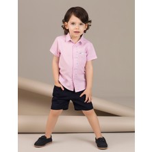 Ollie&Olla Pink Dokuma Erkek Çocuk Gömlek