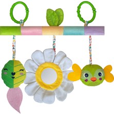 Bebek Arabası Oto Koltuğu ve Ana Kucağı Için Peluş Oyuncaklı Gelişim Trapezi