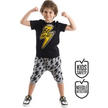MSHB&G Cesur Ol Erkek Çocuk T-shirt Kapri Şort Takım
