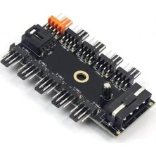 Plus PX-4337 4 Pin Girişli 10 Port Fan Çoklayıcı Kart