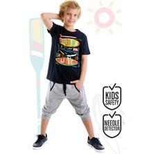 MSHB&G Catch Wave Erkek Çocuk T-Shirt Kapri Şort Takım