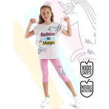 Mshb&G Believe in Magic Kız Çocuk Yazlık T-Shirt Tayt Takım