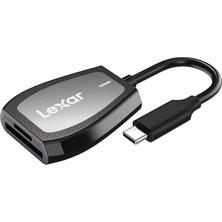 Profesyonel Çift Yuvalı Okuyucu, Usb-C Bağlantılı, Sd ve Microsd Kartlar Için, Uhs-I Siyah