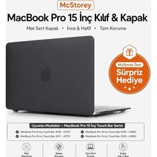 MacBook Pro 15 Inç Kılıf A1707 A1990 Uyumlu Mat Frosted Hard Case Sert Koruyucu Kapak MacBook Pr