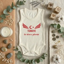 Baby Sena Türkiye Bir Oluruz Yolunda Baskılı Kolsuz Kız/erkek Bebek Body (0-3 Yaş)