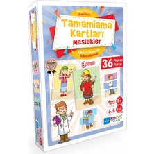 Defne Store Blue Focus Tamamlama Kartları Meslekler - Eğitici Oyunlar 36 Parça