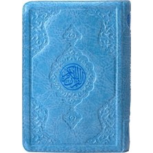 Defne Store Çanta Boy Kur'an-I Kerim (Mavi Renk, Kılıflı, Mühürlü)