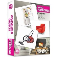 Defne Store Miracle Flashcards Household Objects (45 Cards)