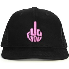 PataCute Pembe Middle Finger Snapback Şapka