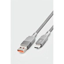 Anka Cep Cep Telefonu Aksesuarları Vivo Y11S Y15S Y16 Y20S  Y21A Y21S  Y22S Y33S Uyumlu Metal Başlık Hasır 6A Type-C Hızlı Şarj Kablosu