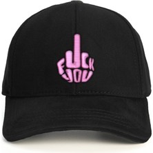 PataCute Pembe Middle Finger Baseball Şapka