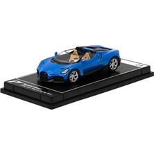 Poster Cars Hyper Car Bugatti Mistral French Racing Blue - League Collection 1/64 Model Araba