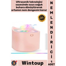 Wintoup #nemlendirici Ultrasonik Sessiz Gece Lambası Dekoratif Kuğu Figürlü Oda Nemlendirici Buhar Makinesi