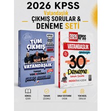 Anla Kazan Yayınları Dizgi Kitap 2026 Kpss Vatandaşlık Çıkmış Sorular & Kpss Vatandaşlık 30 Deneme Indeks Akademi Seti