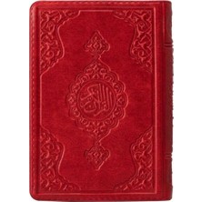 Defne Store 2 Renkli Kırmızı Çanta Boy Kur'an-I Kerim (Yaldızlı-Kılıflı) 2 Renkli Kuranı Kerimler