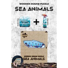 Defne Store Ahşap Puzzle - Sea Animals (87 Parça)