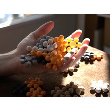 Stem Eğitici Kar Tanesi Blokları - 3D Eğitici Yapı Oyuncağı (Geçmeli LEGO Seti)