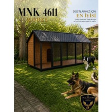 Okay Store Xl Köpek Kulübesi Dış Mekana Uyumlu Geniş Hacimli Dört Mevsim Kullanıma Uygun Bahçe ve Açık Alanlar MNK4612 Model