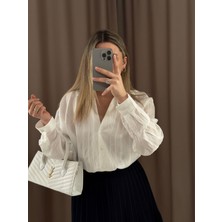 alis boutique premium transparan dokulu gömlek