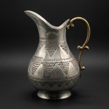 Aura Copper Ördek Model Döveme & Üzüm Desenli Bakır Sürahi 1mm Kalın Ayran Su Şerbet Limonata Sürahisi 2 Lt (Gümüş ve Bakır Renk Seçenekli)