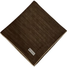 Vakko Pamuk Ipek Monogram Eşarp 44226-KAHVE Açık Bej