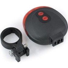 Petinka® Çok Fonksiyonlu Pilli Bisiklet LED Lazer Işığı Arka Stop Lambası