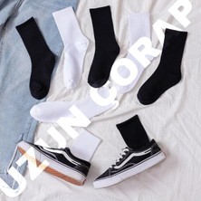 Uzn Socks 12 Çift Kolej Çorap Pamuklu