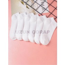 Uzn Socks Unisex Beyaz Patik Çorap 30 Çift