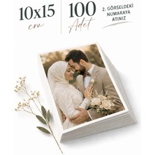 Hamşo Tek Fotoğraf Baskı 100 Adet 10X15CM Solmayan Fotoğraf Kağıdına