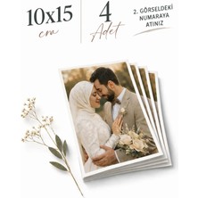 Hamşo Tek Fotoğraf Baskı 4 Adet 10X15CM Solmayan Fotoğraf Kağıdına