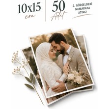 Hamşo Tek Fotoğraf Baskı 50 Adet 10X15CM Solmayan Fotoğraf Kağıdına